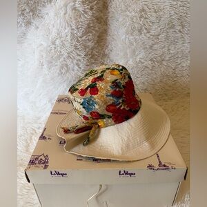 Vintage 1960s Henry Margu Floral Hat w Original La Vogue Box